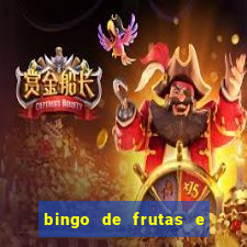 bingo de frutas e legumes para imprimir